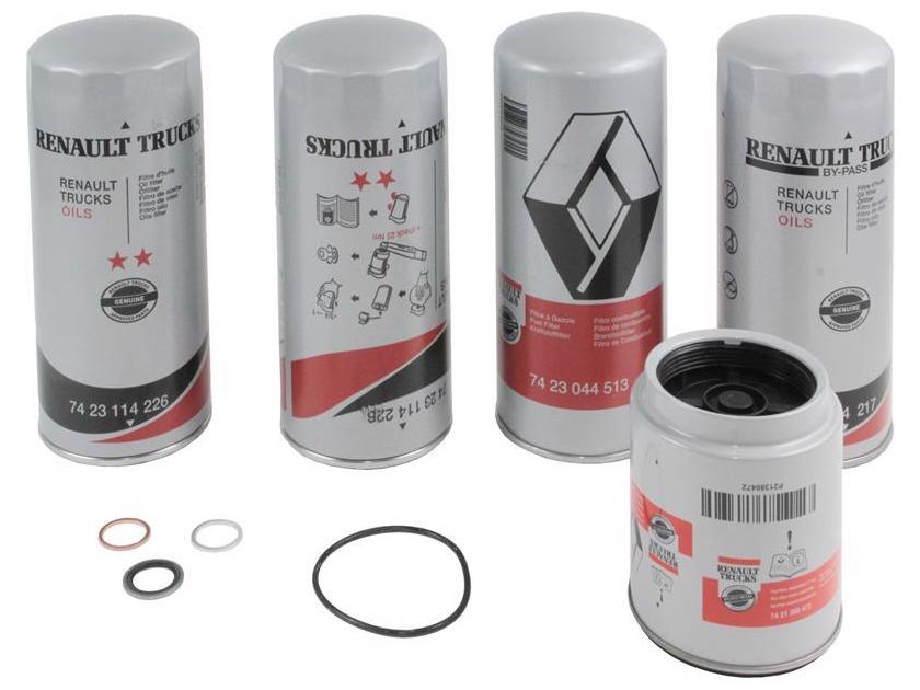ZESTAW FILTRÓW RVI EURO-5 MAGNUM DXI KERAX PREMIUM [5001875125]