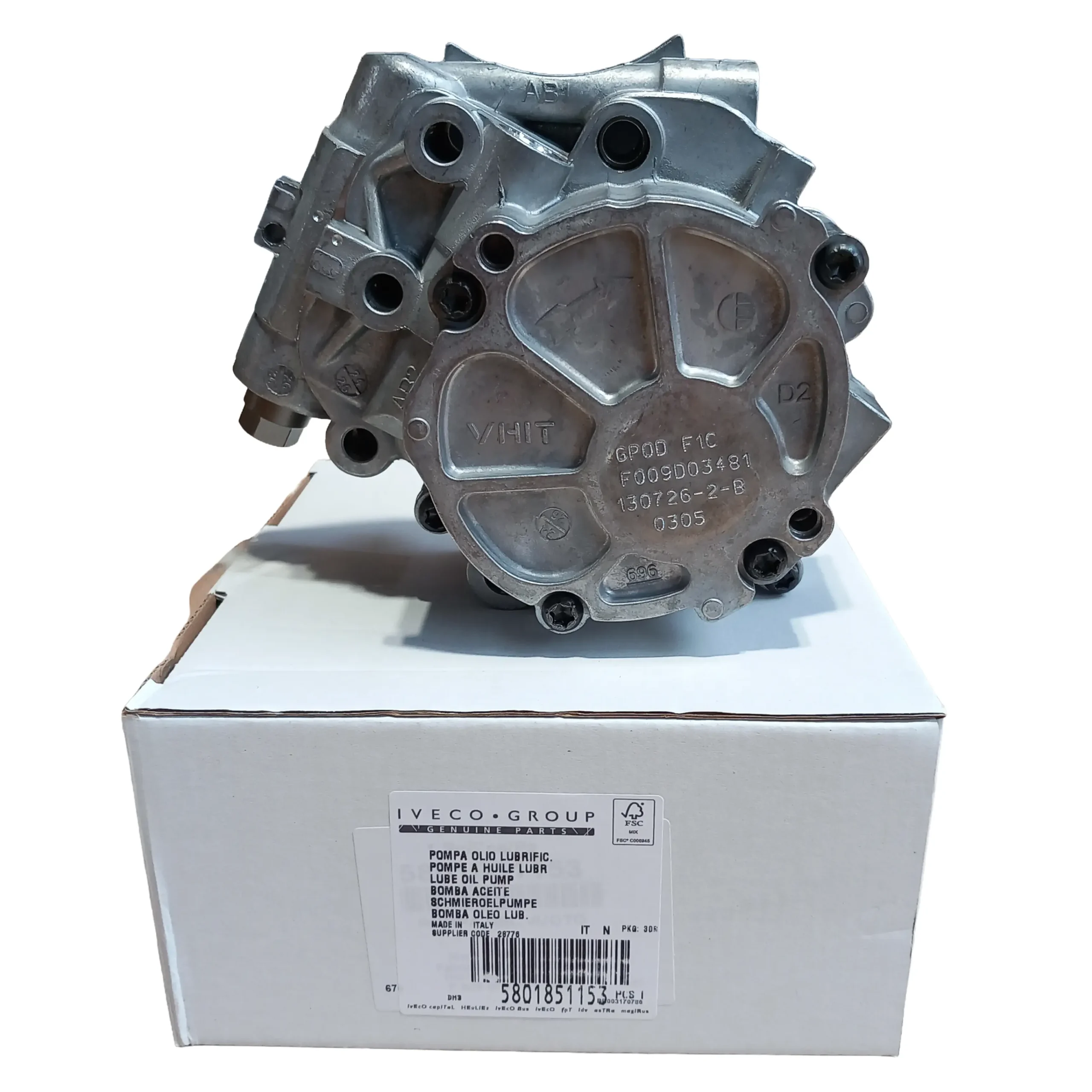 POMPA OLEJU FIAT DUCATO IVECO DAILY 3.0JTD IVECO OE 5801851153 504334322