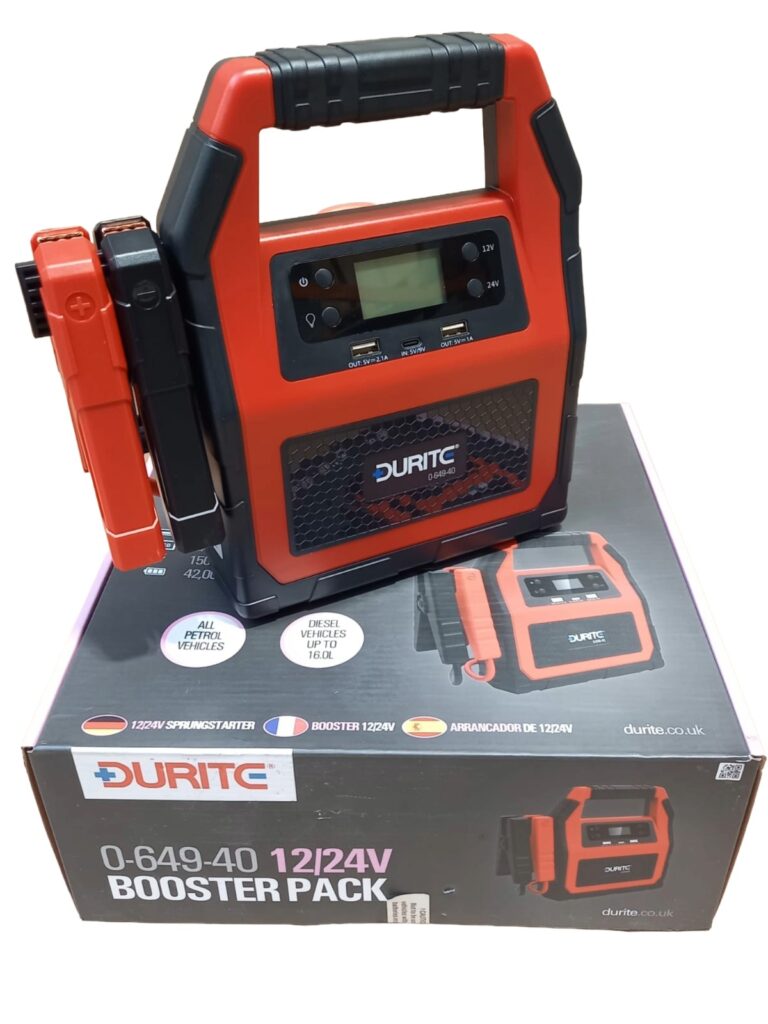 URZĄDZENIE ROZRUCHOWE DURITE BOOSTER 12/24V 42 000 mAh 1500A